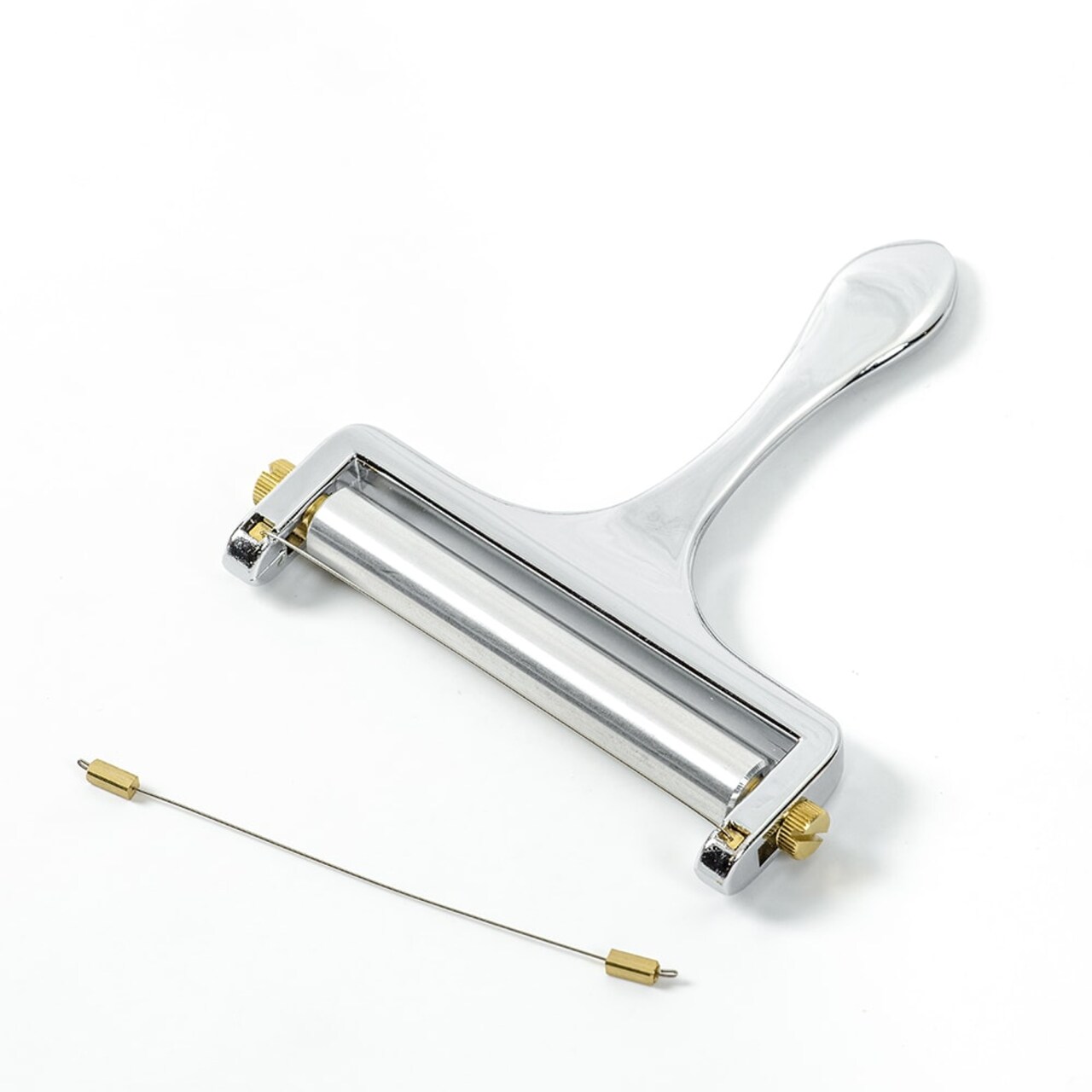 Norpro Adjustable Cheese Slicer for Perfect Slices Zinc Alloy with Extra Wire